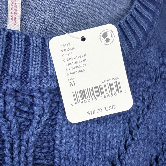 NWT FREE PEOPLE blue sweater size medium - Picture 5 of 7